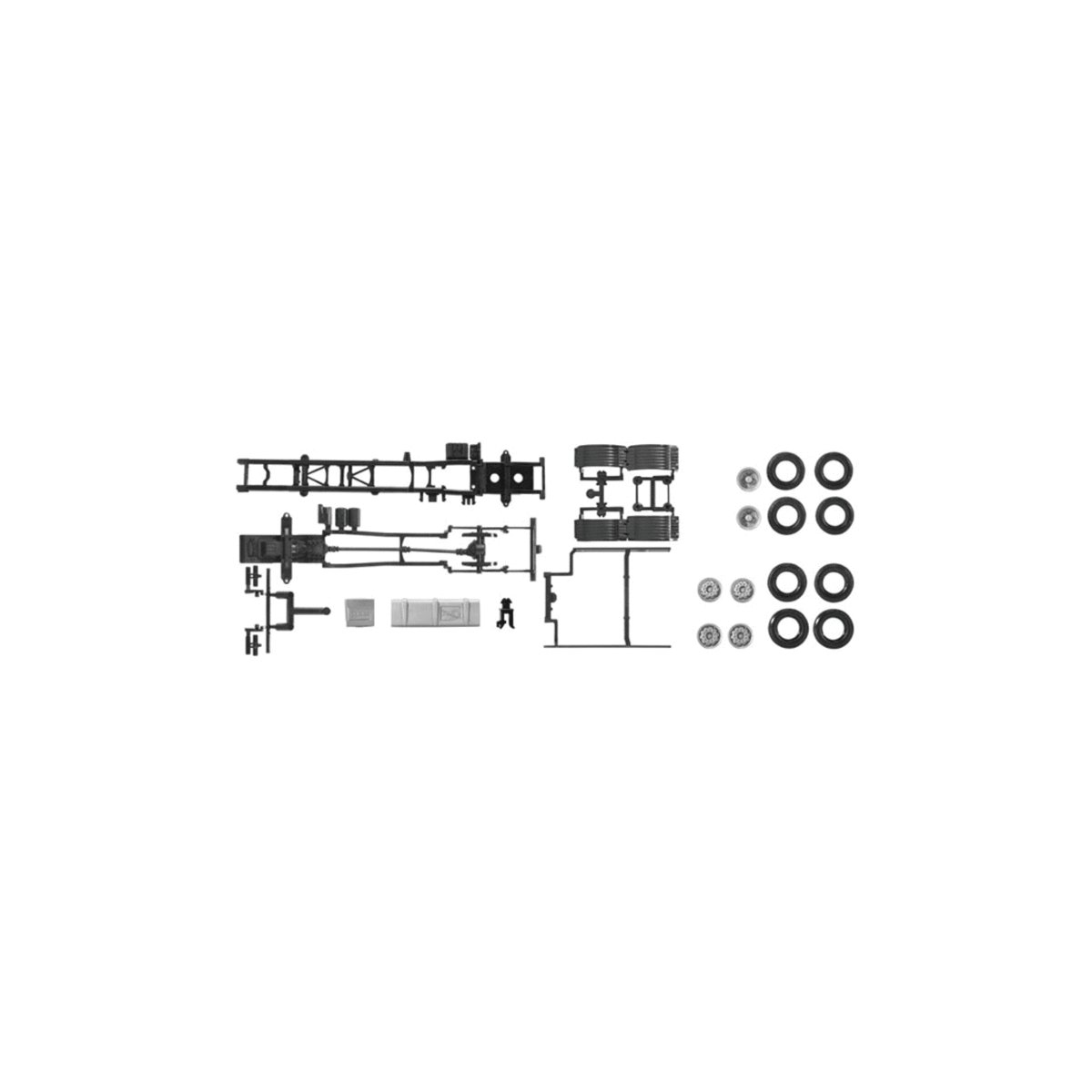 MAN TGX Straight Truck - Kit -- Undecorated pkg(2), HO, Herpa Models 83966