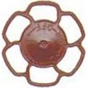 Champion Peacock Type Brake Wheels pkg(8) -- Red Oxide, HO, Kadee Quality Products 2034