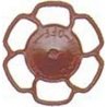 Champion Peacock Type Brake Wheels pkg(8) -- Red Oxide, HO, Kadee Quality Products 2034