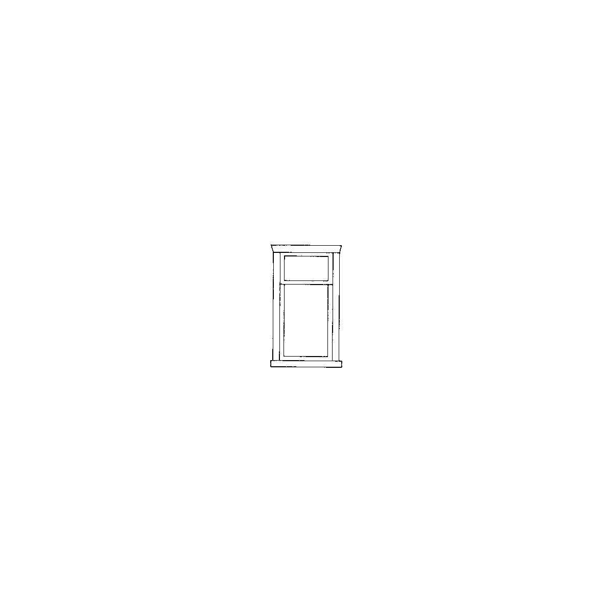 Window large 2-pane 4/, HO, Alexander Scale 2504