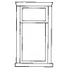Window large 2-pane 4/, HO, Alexander Scale 2504