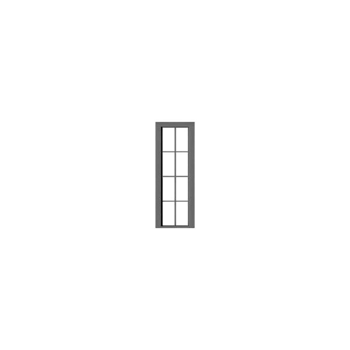 4 Over 4 Double-Hung Window with Precut Glazing -- 24 x 82′ pkg(6), O, Tichy Train Group 2085