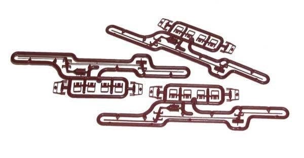 Stirrup & Brake Rod Set -- Brown pkg(3), HO, Accurail Inc 182