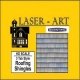 Laser-Cut Roof Shingles - 4 x 9′ 10.2 x 15.2cm Sheets -- Three-Tab pkg(6), HO, Laser-Art by Scientific 41001