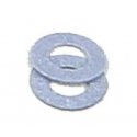 Insulating Fiber Washers pkg(48) -- .010′ .03cm Thick (gray), All Scales, Kadee Quality Products 209