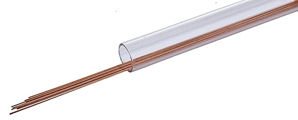 Phosphor-Bronze Wire - 8` 20.3cm Long -- .0125` .03cm Diameter pkg(12), All Scales, Tichy Train Group 1106