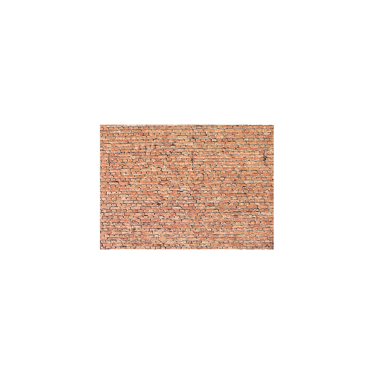 Embossed Panel Building Material Sheet -- Glazed Brick, HO, Faller Gmbh 170607