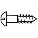 Brass or Brass-Plated Wood Screws pkg(24) -- 1 3/8 x .073′ .95 x .19cm, All Scales, Walthers Tools & Screws 1196