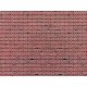 Stone Pattern Embossed Paper - 10 x 5′ 25.4 x 12.7cm pkg(10) -- Red Brick, HO, Vollmer Gmbh 46042