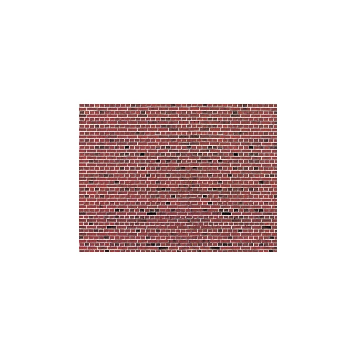 Stone Pattern Embossed Paper - 10 x 5′ 25.4 x 12.7cm pkg(10) -- Red Brick, HO, Vollmer Gmbh 46042