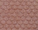 Patterned Sheets - Roofing - Scalloped Tile - .020 x 7 x 12` pkg(2) -- .375` Red Tiles, G, Plastruct Inc 91654