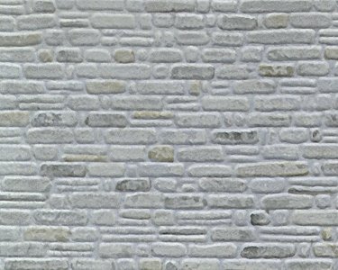Patterned Sheets - Stone - Random Coursed Stone - .020 x 7 x 12` pkg(2) -- .450` Beige Stones, O, Plastruct Inc 91560