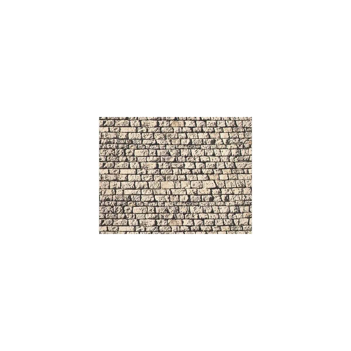 Stone Sheet - 12.5 x 5.9′ Card Stock -- Square Stone, HO, Noch Gmbh & Co 57560