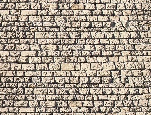 Stone Sheet - 12.5 x 5.9′ Card Stock -- Square Stone, HO, Noch Gmbh & Co 57560