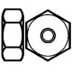 Nylon Hex Nuts pkg(12) -- 4-40 .100 x 1/4′ .25 x .64cm, All Scales, Walthers Tools & Screws 1256