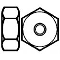 Nylon Hex Nuts pkg(12) -- 4-40 .100 x 1/4′ .25 x .64cm, All Scales, Walthers Tools & Screws 1256