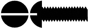 00-90 Brass Round Head Machine Screw -- 3/16 x .047′ .48 x .12cm pkg(12), All Scales, Walthers Tools & Screws 1002