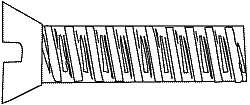 Hob-Bits(R) 00-90 Flat Head Screws - Brass, pkg(5) -- 1/8′ Long, All Scales, Woodland Scenics 841