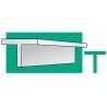 14` Styrene T-Beam/Column -- .257 x .085` pkg(2), All Scales, Evergreen Scale Models 768