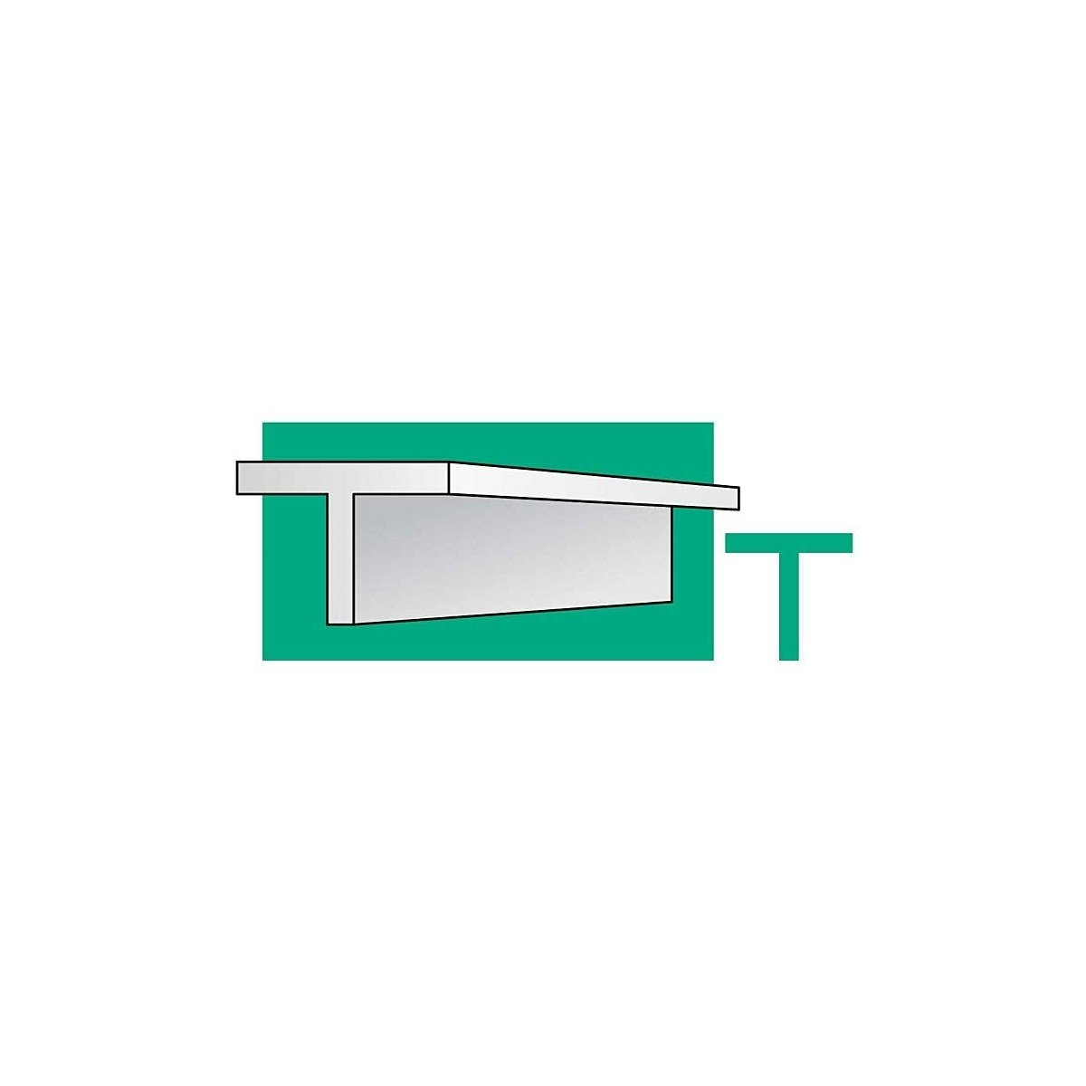 14` Styrene T-Beam/Column -- .092 x .030` pkg(4), All Scales, Evergreen Scale Models 764