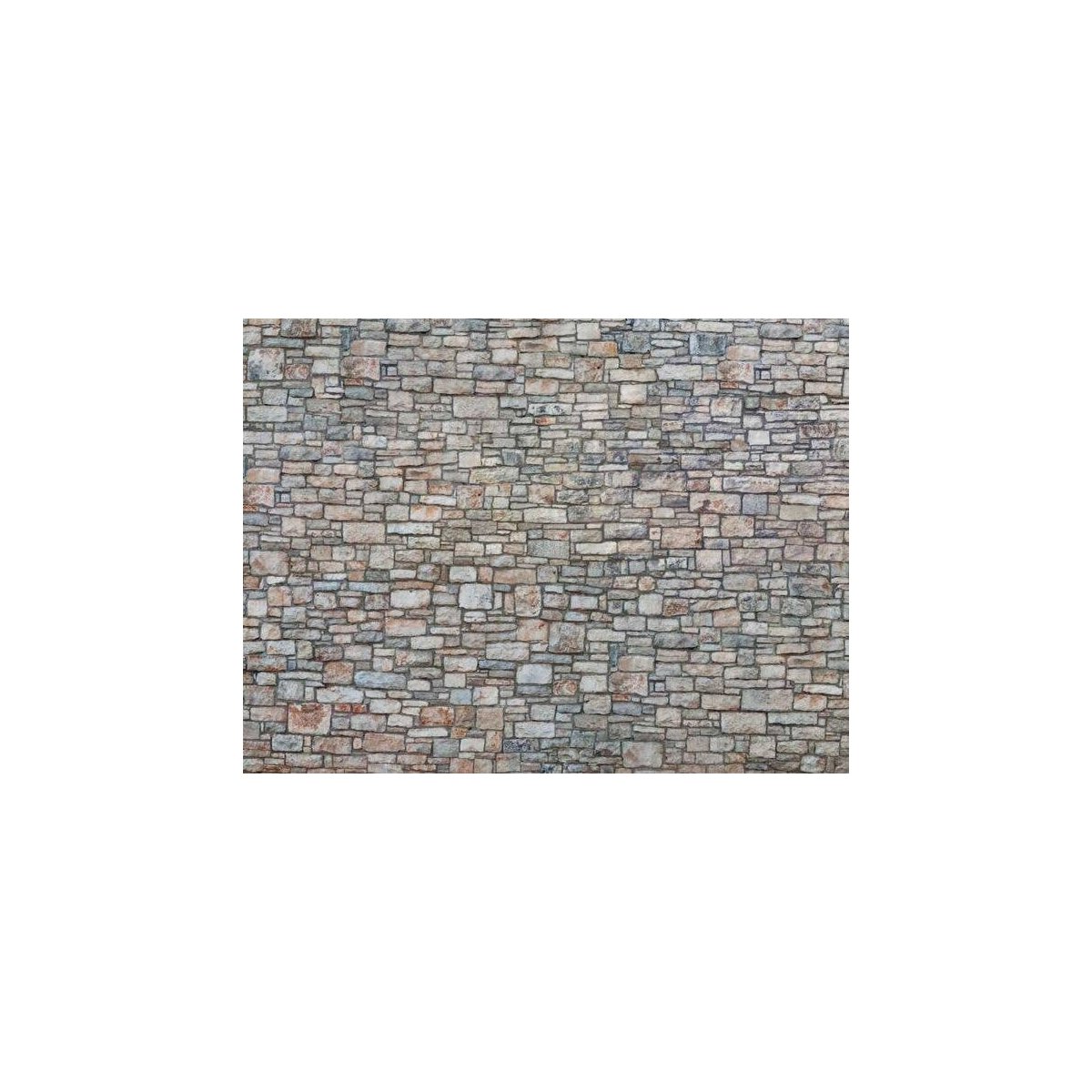 3-D Printed Cardstock Texture Sheet -- Cut Stone 9-13/16 x 4-15/16′ 25 x 12.5cm, HO, Noch Gmbh & Co 56640