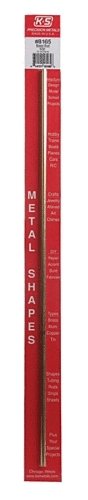 Solid Brass Rod - 12` 30cm Long -- 5/32` 4mm Diameter, All Scales, K & S Engineering 8165