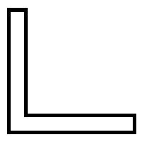 Styrene Structural Shapes - Angles -- 3/64 x 10′ Long pkg(10), All Scales, Plastruct Inc 90501