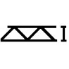 ABS Open Web Truss, Warren Style 2 -- 1/8 x 6′, All Scales, Plastruct Inc 90401