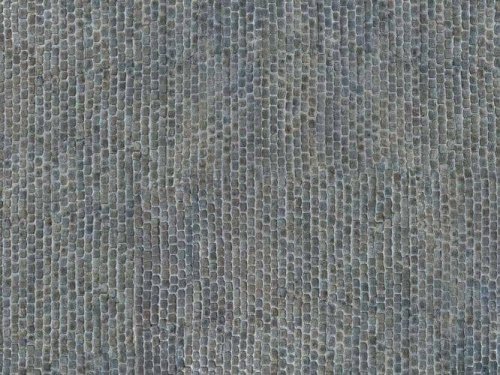 3-D Printed Cardstock Texture Sheet -- Old Town Paving Stones - Cobblestone 9-13/16 x 4-15/16′ 2, HO, Noch Gmbh & Co 56721