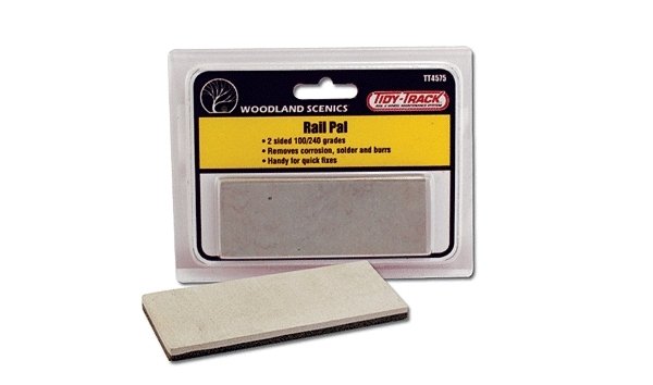 Rail Pal(TM) - Tidy Track(TM) -- 2-Sided Pad Rescue (Heavy Cleaning)/Maintenance (Cleani, All Scales, Woodland Scenics 4575