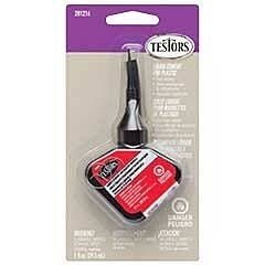Fast-Drying Liquid Plastic Cement with Precision Applicator - Carded -- 1oz 29.6mL, All Scales, Testor Corp 281216