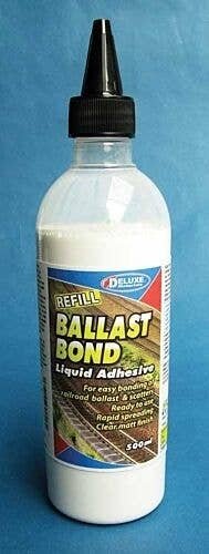 Ballast Bond Liquid Adhesive -- 17oz 500mL, All Scales, Deluxe Materials Ltd AD84