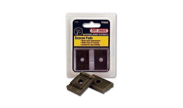 Tidy Track(TM) Maintenance Product -- Rescue Pads(TM) Heavy Cleaning Pad Replacement pkg, All Scales, Woodland Scenics 4551