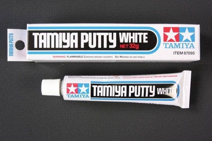 Basic Type Putty -- 1.13oz 32g Tube (white), All Scales, Tamiya Paints 87095