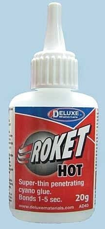 Roket Hot CA -- Super Thin .7oz 20g, All Scales, Deluxe Materials Ltd AD43