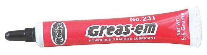 Greas-em Dry Graphite Lubricant -- 3/16oz 5.5g, All Scales, Kadee Quality Products 231