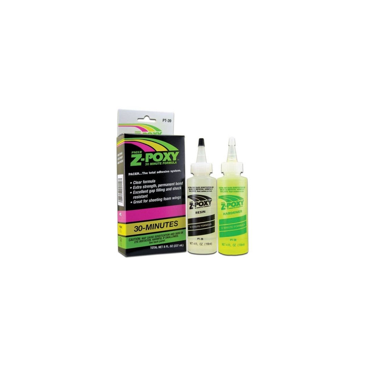 Z-POXY Zap 30-Minute Epoxy -- 8oz 227mL, All Scales, Robart Mfg Inc 39