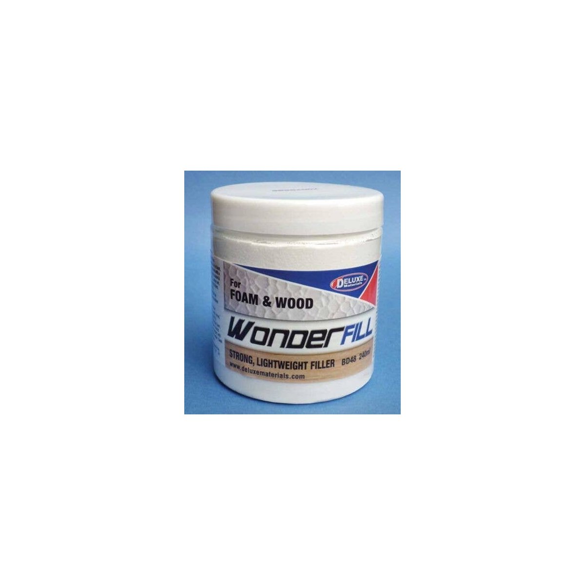 Wonderfill Foam & Wood Filler -- 8.1oz 240mL, All Scales, Deluxe Materials Ltd BD48