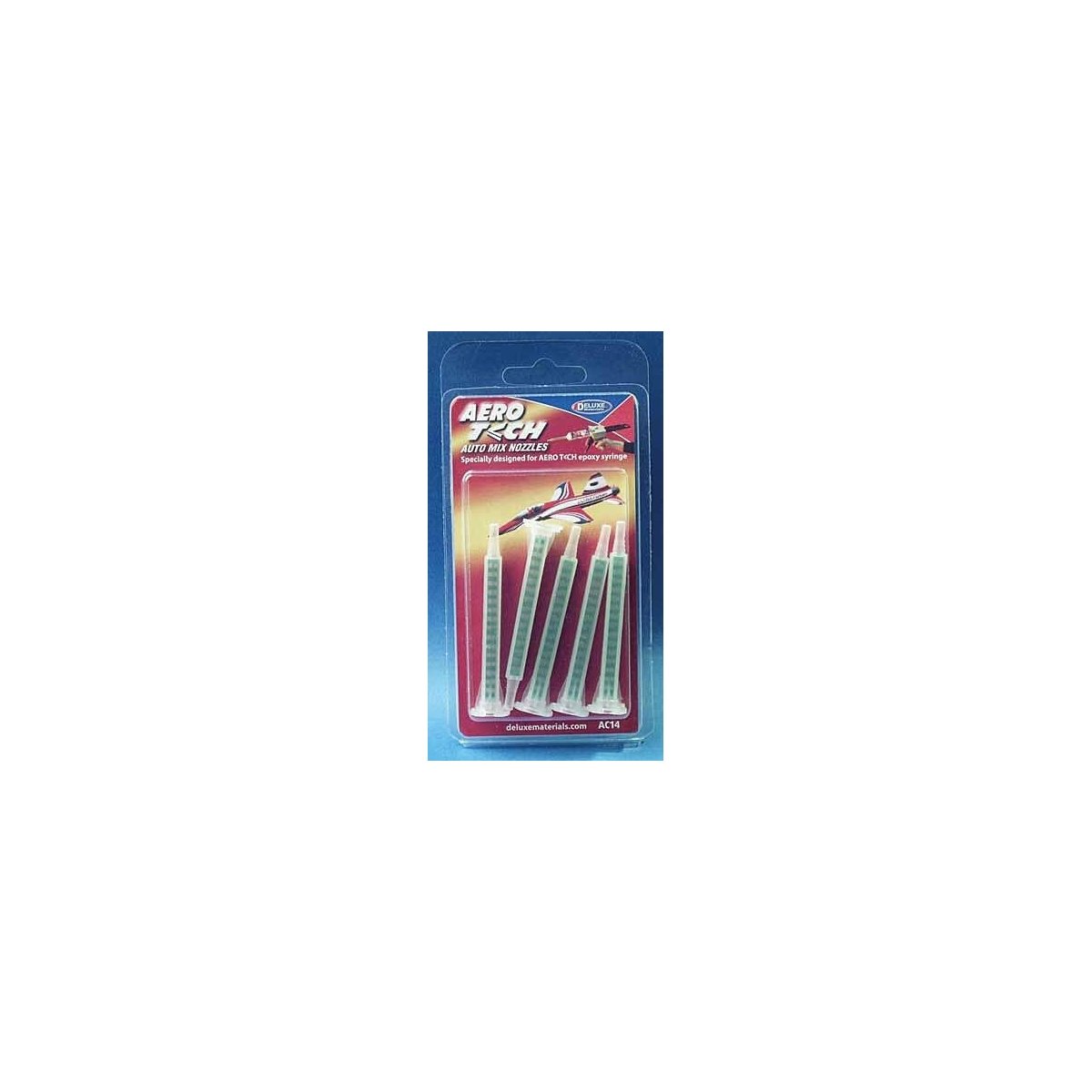 Aero Tech Auto Mix Nozzles -- pkg(5), All Scales, Deluxe Materials Ltd AC14