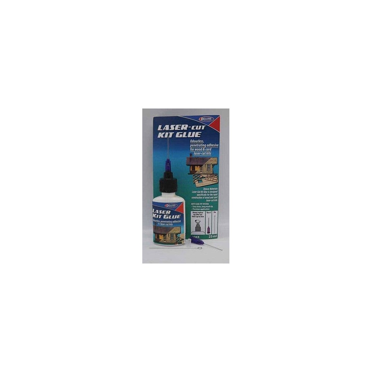 Laser Kit Glue -- 5/6oz 25mL, All Scales, Deluxe Materials Ltd AD87