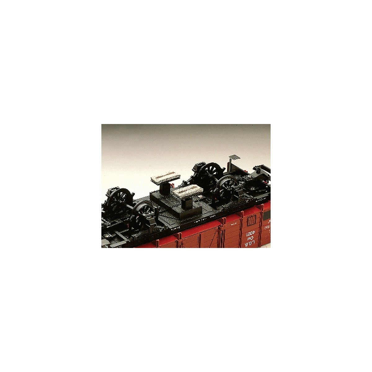 Track Cleaning Attachment -- For Freight Cars with 300mm-Length Twin Axles, G, LGB 50050