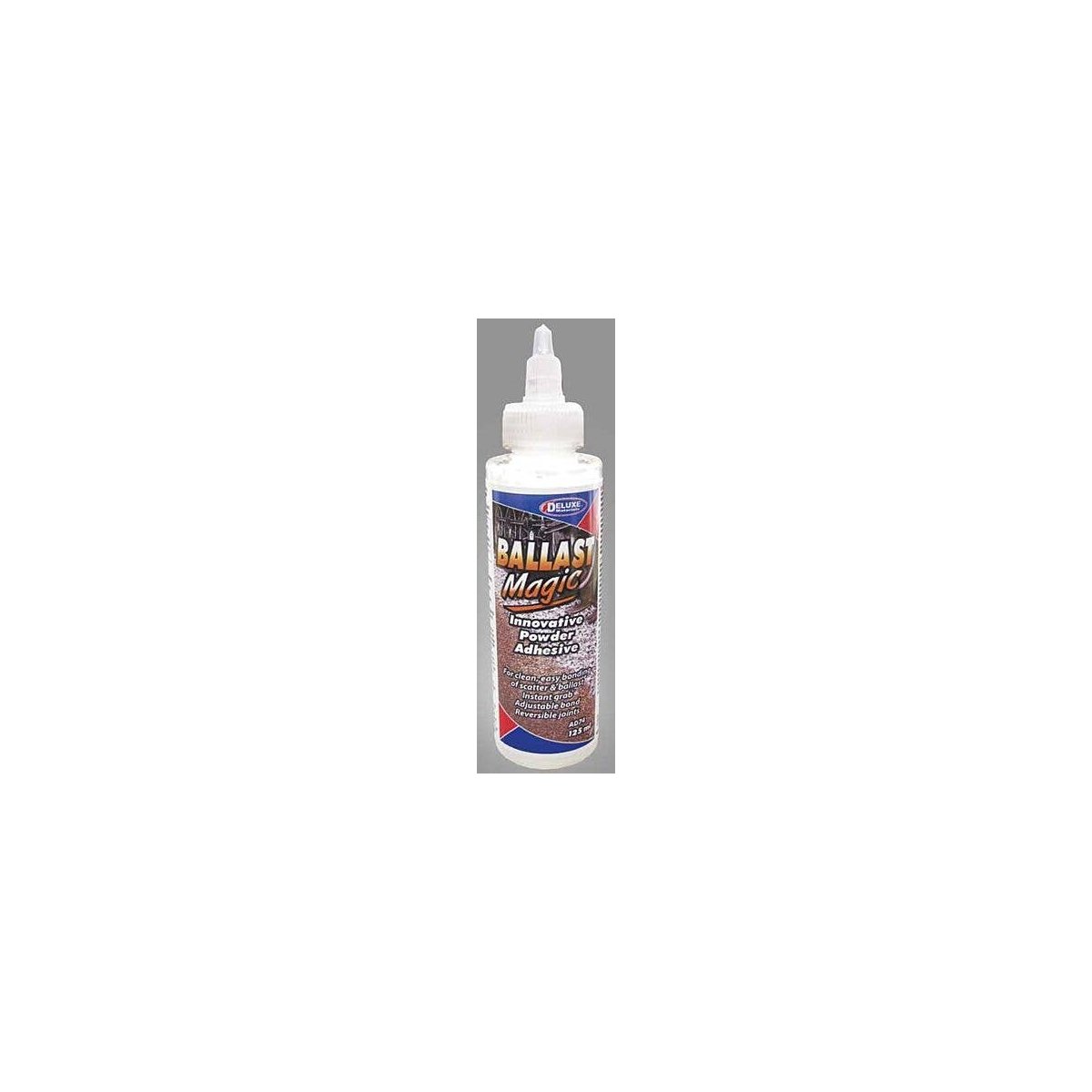 Ballast Magic Adhesive Powder -- 4.2oz 125mL, All Scales, Deluxe Materials Ltd AD74