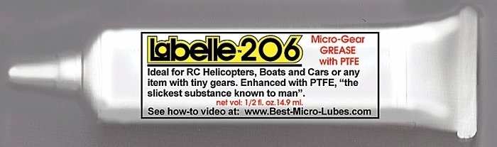 Hi-Performance R/C Model Grease -- 1/2oz 14.8mL, All Scales, Labelle Industries 206