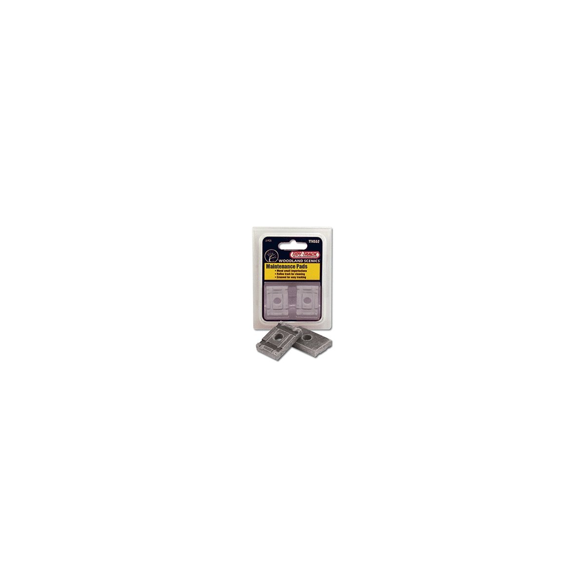 Tidy Track(TM) Maintenance Product -- Maintenance Pads Cleaning Pad Replacement pkg(2), All Scales, Woodland Scenics 4552