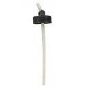 Non-Rusting Jar Adaptor for Floquil 28mm Jars (Plastic w/4-1/2′ Tube) -- Fits Badger, All Scales, Badger Air Brush Co 51229
