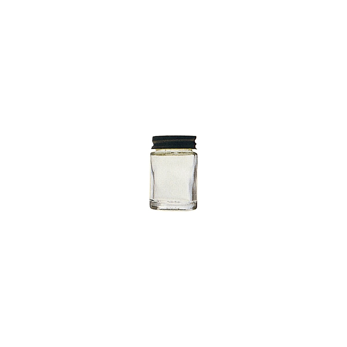 Glass Airbrush Jar and Cover -- 3/4oz 21.3g, Fits Badger Model 150, 155, 175, 200,, All Scales, Badger Air Brush Co 500052