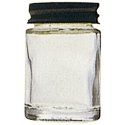 Glass Airbrush Jar and Cover -- 3/4oz 21.3g, Fits Badger Model 150, 155, 175, 200,, All Scales, Badger Air Brush Co 500052