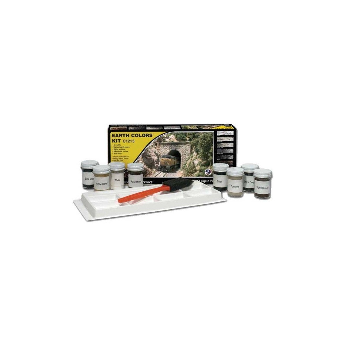 Earth Color Kit pkg(8), All Scales, Woodland Scenics 1215
