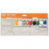 All-Purpose Enamel Paint Set for Craft and Hobby -- 8 Colors, Thinner, 1 Brush, Mixing Tray, All Scales, Testor Corp 281231