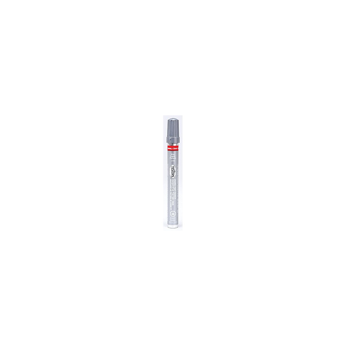 Enamel Paint Markers - 1/3oz 9.9mL -- Silver Metallic, All Scales, Testor Corp 2546